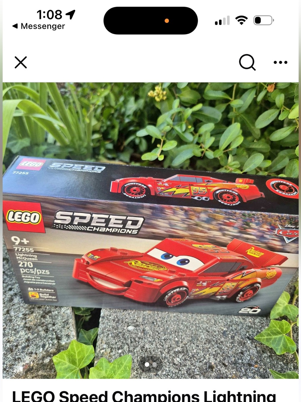 Lego Speed Champions Lightning McQueen Red Race Car